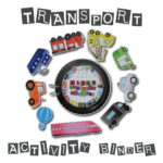 Transport Activity Binder (Velcro based transport cut-outs activities on tyre shaped pages)