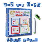 A-Z, a-z, 0-20 Erasable Flash Cards (With a free erasable marker inside)