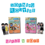 Morning Routine Activity Binder for Girls (Velcro based daily routine)