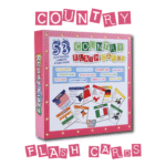 Country Flash Cards (With a free erasable marker inside)