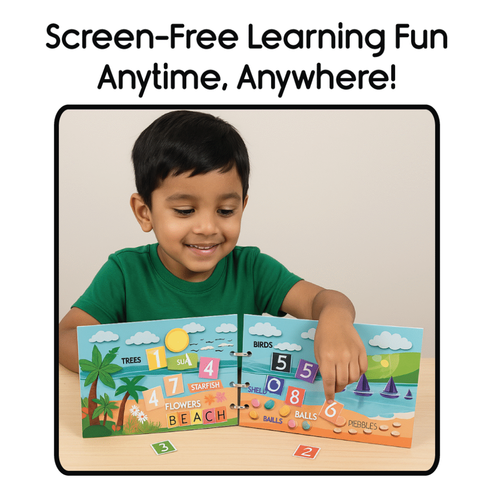 All in One Activity Binder (Velcro based Activities on Aa-Zz, 1-10, Shapes, Colours) - Image 3