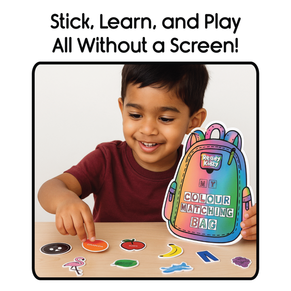 Colour Bag Activity Binder (Velcro based coloured objects activities on bag shaped pages) - Image 7