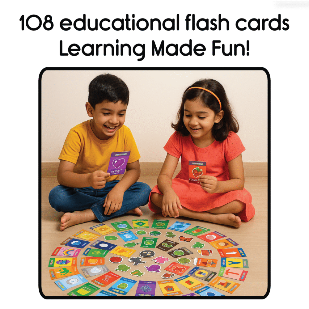Set of 108 Activity Flash Cards (Velcro based Flash Cards on all basic topics) - Image 3