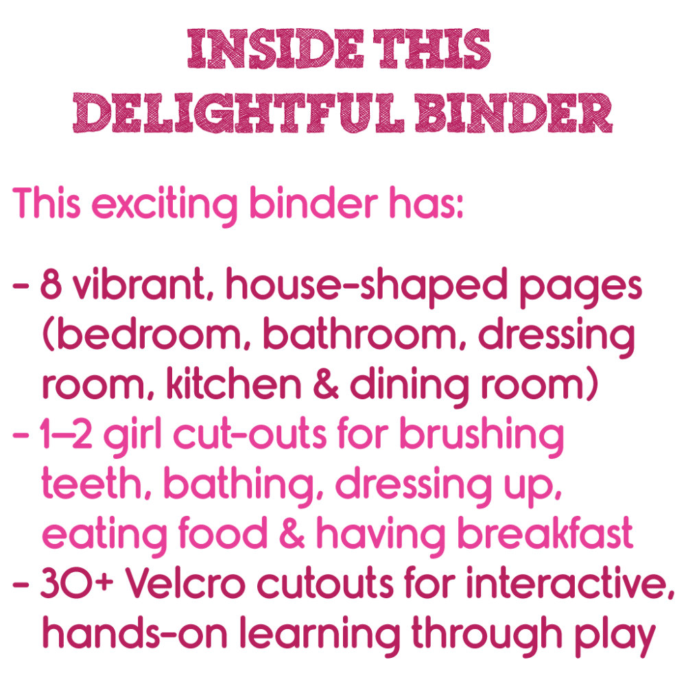 Morning Routine Activity Binder for Girls (Velcro based daily routine) - Image 4