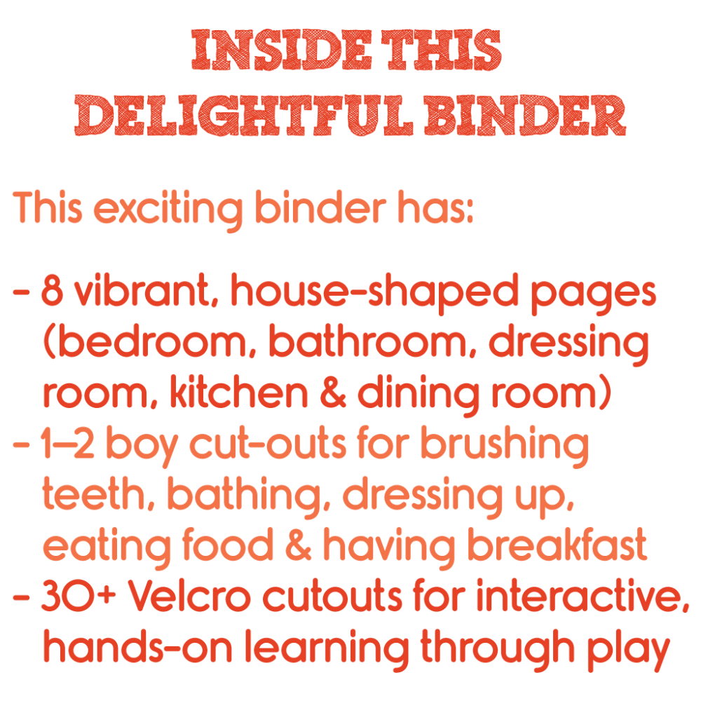 Morning Routine Activity Binder for Boys (Velcro based daily routine) - Image 4