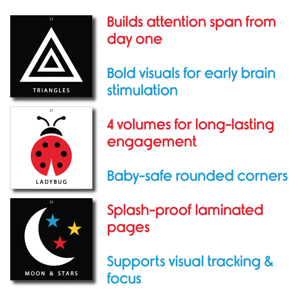 High Contrast New Born Babies Flash Cards (Pack of 4 volumes) - Image 4