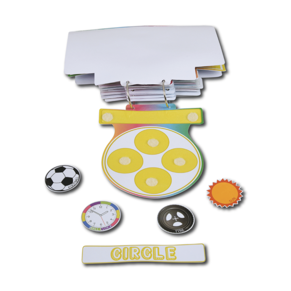 Shapes Activity Binder (Velcro based different shaped cut-outs activities on different shaped pages) - Image 5
