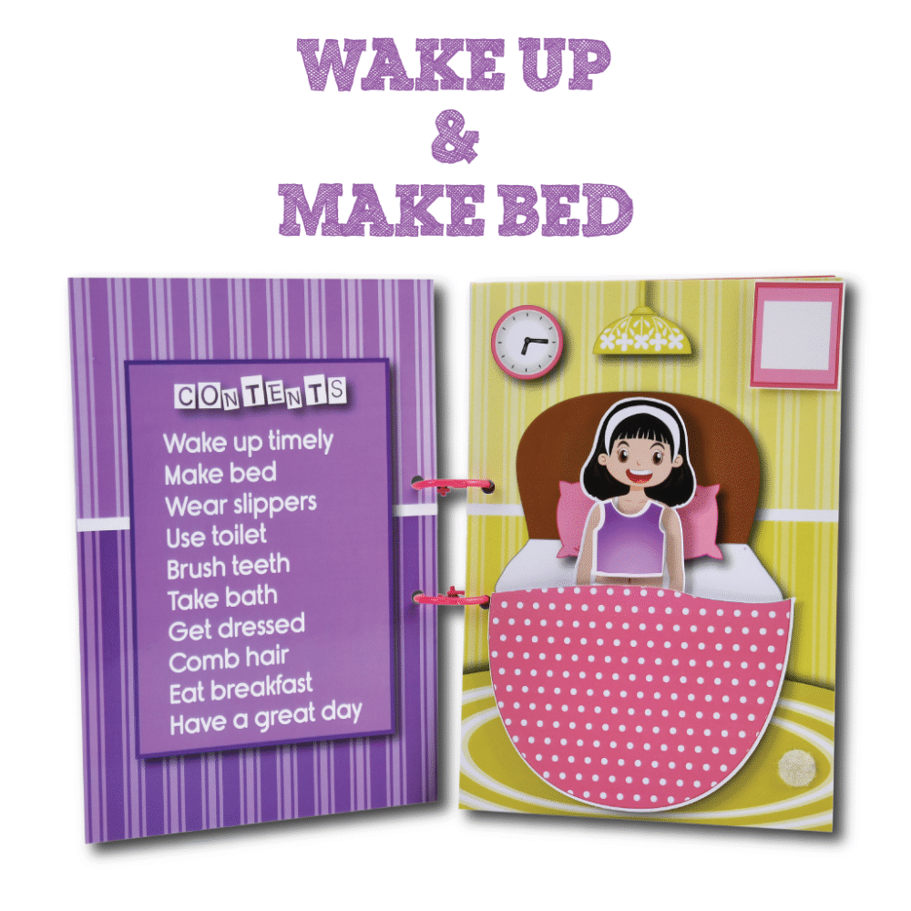 Morning Routine Activity Binder for Girls (Velcro based daily routine) - Image 5