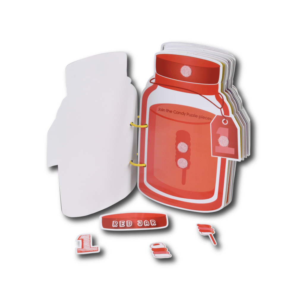 Candy Jar Activity Binder (Velcro based 1-10 candies numbering activities on jar shaped pages) - Image 5