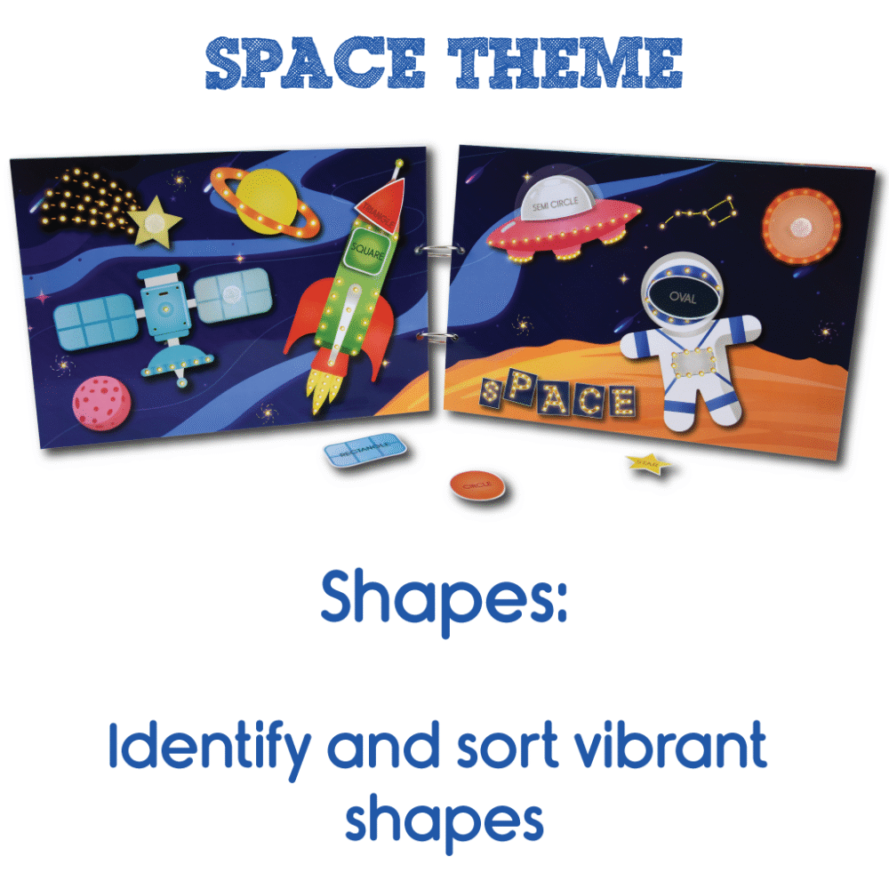 All in One Activity Binder (Velcro based Activities on Aa-Zz, 1-10, Shapes, Colours) - Image 6