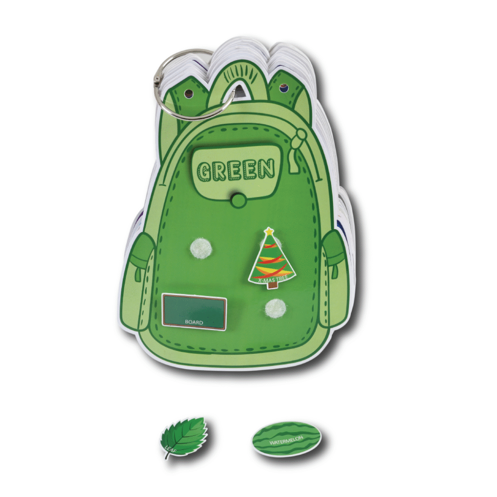 Colour Bag Activity Binder (Velcro based coloured objects activities on bag shaped pages) - Image 5