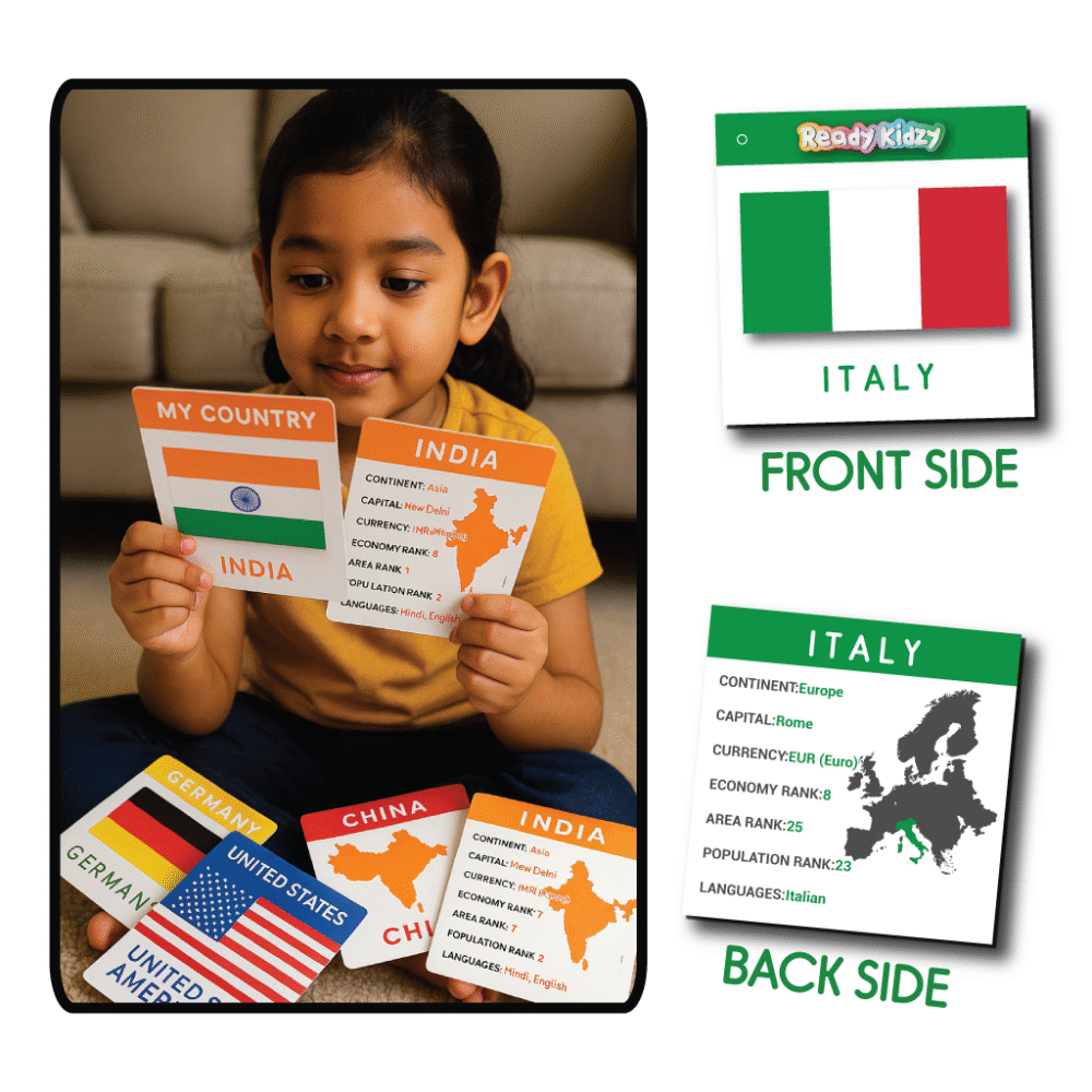 Country Flash Cards (Non-tearable with a free erasable marker inside) - Image 6