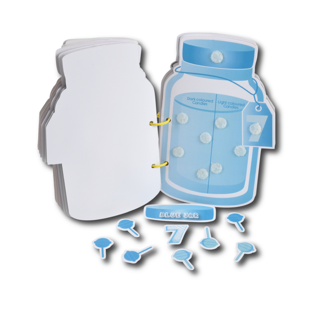 Candy Jar Activity Binder (Velcro based 1-10 candies numbering activities on jar shaped pages) - Image 6