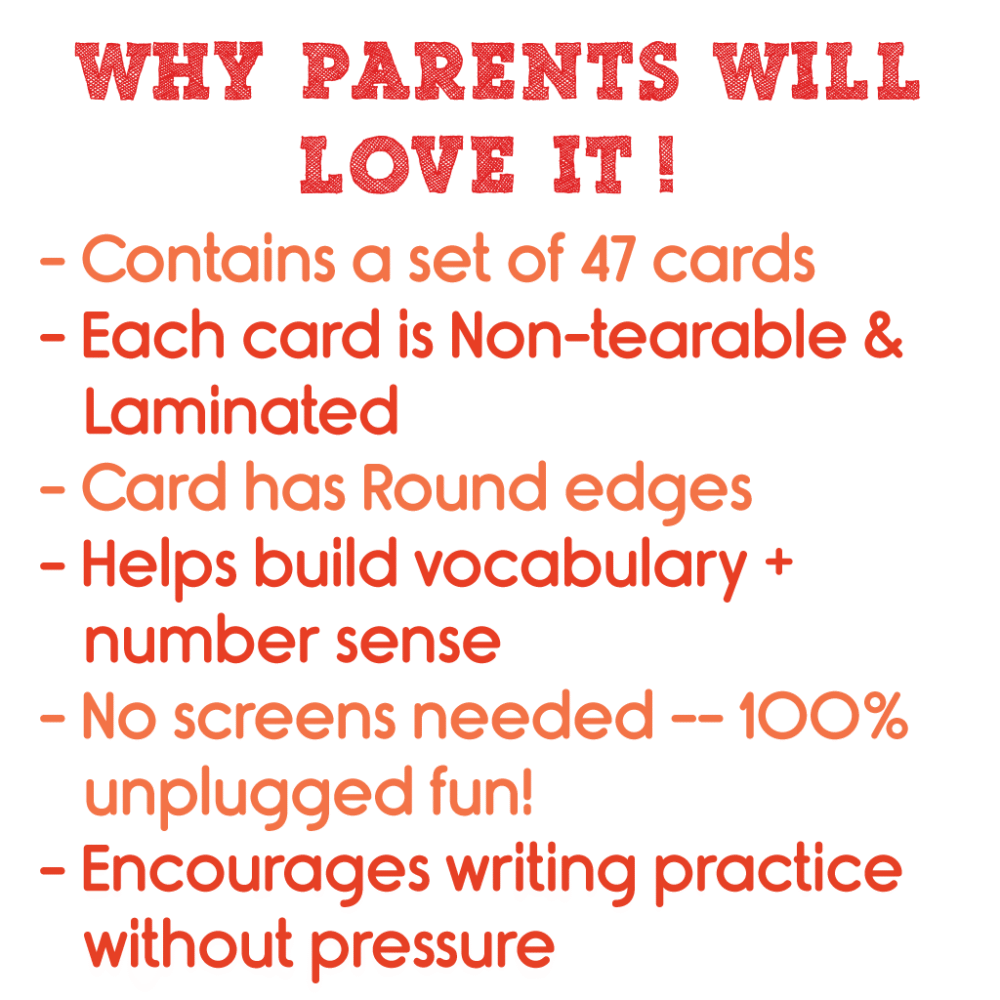 A-Z, a-z, 0-20 Erasable Flash Cards (Non-tearable with a free erasable marker inside) - Image 7