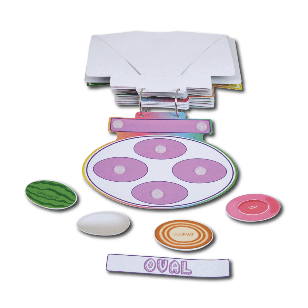 Shapes Activity Binder (Velcro based different shaped cut-outs activities on different shaped pages) - Image 7