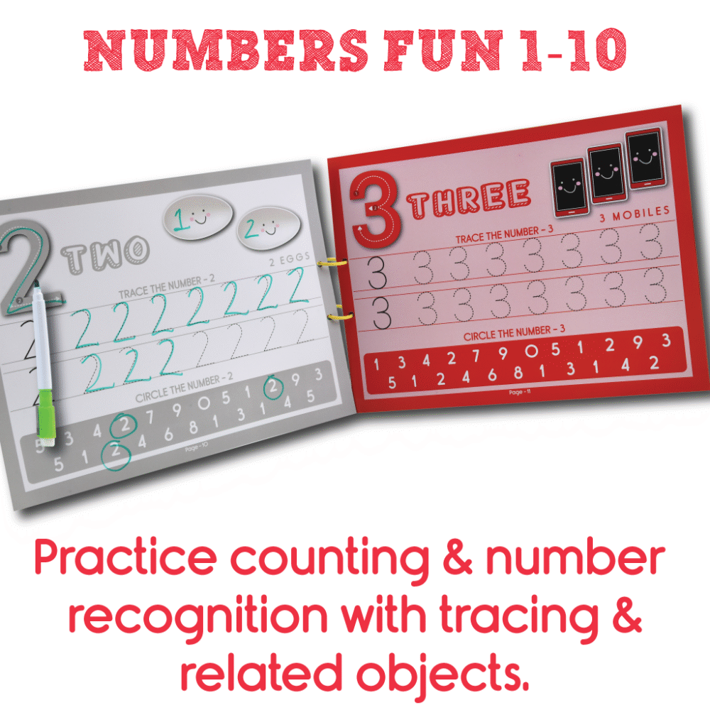 Learn, Trace, Write & Erase Book (reusable with a free erasable marker inside) - Image 7