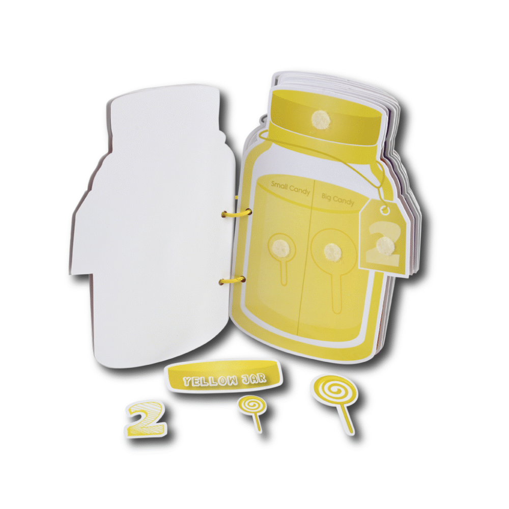 Candy Jar Activity Binder (Velcro based 1-10 candies numbering activities on jar shaped pages) - Image 7