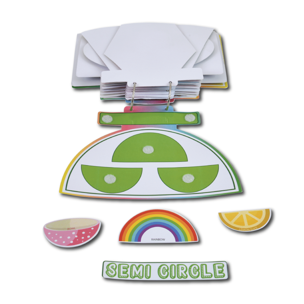 Shapes Activity Binder (Velcro based different shaped cut-outs activities on different shaped pages) - Image 8