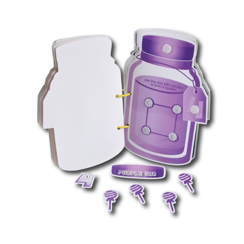 Candy Jar Activity Binder (Velcro based 1-10 candies numbering activities on jar shaped pages) - Image 8