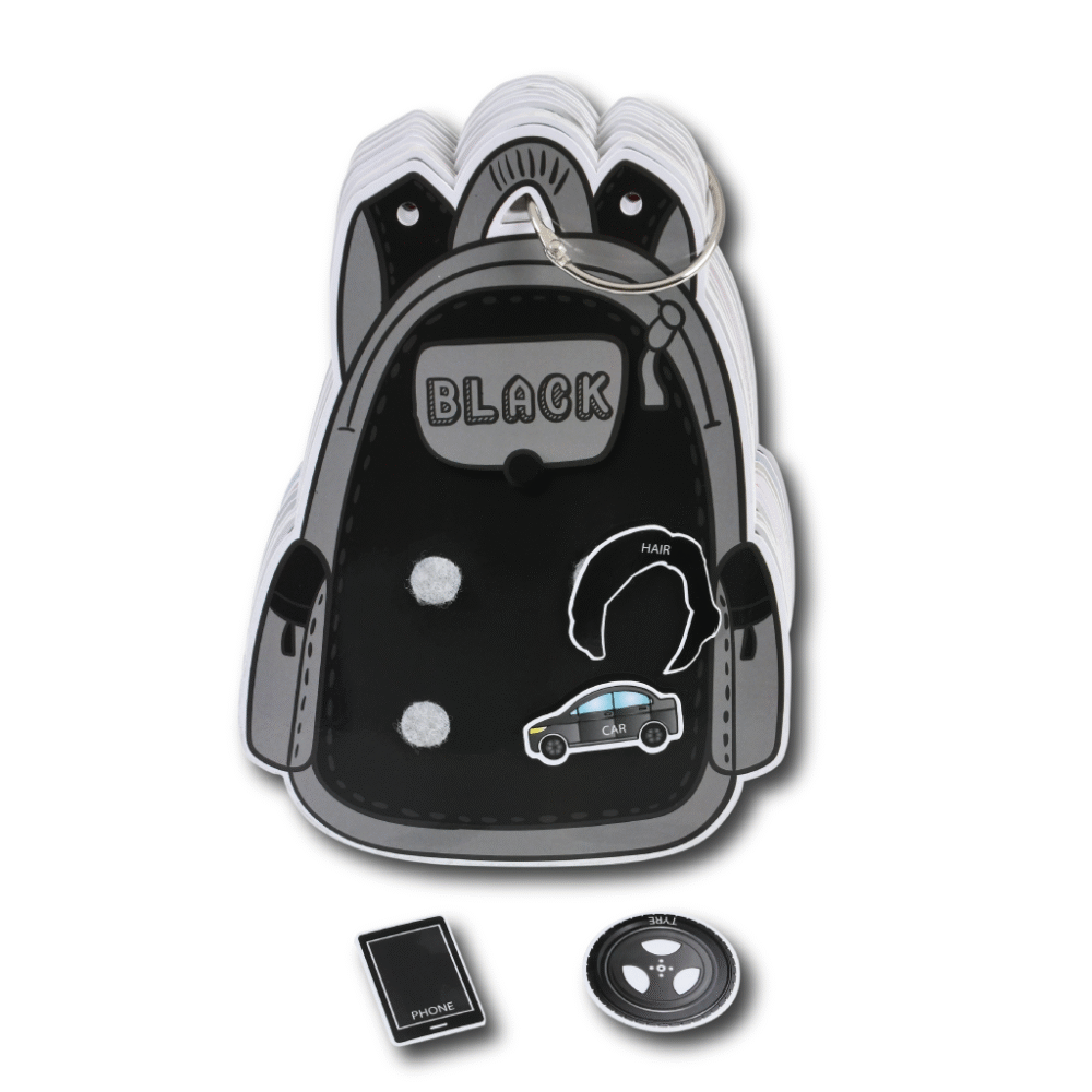 Colour Bag Activity Binder (Velcro based coloured objects activities on bag shaped pages) - Image 6